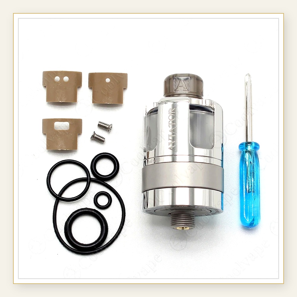울프쿨베이프 에비에이터 22mm RTA 아토마이저 3. - Vaping Air 리뷰 및 가격